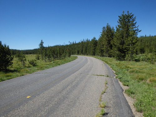 GDMBR: We had pitched our tent in this same field on the left hand side.